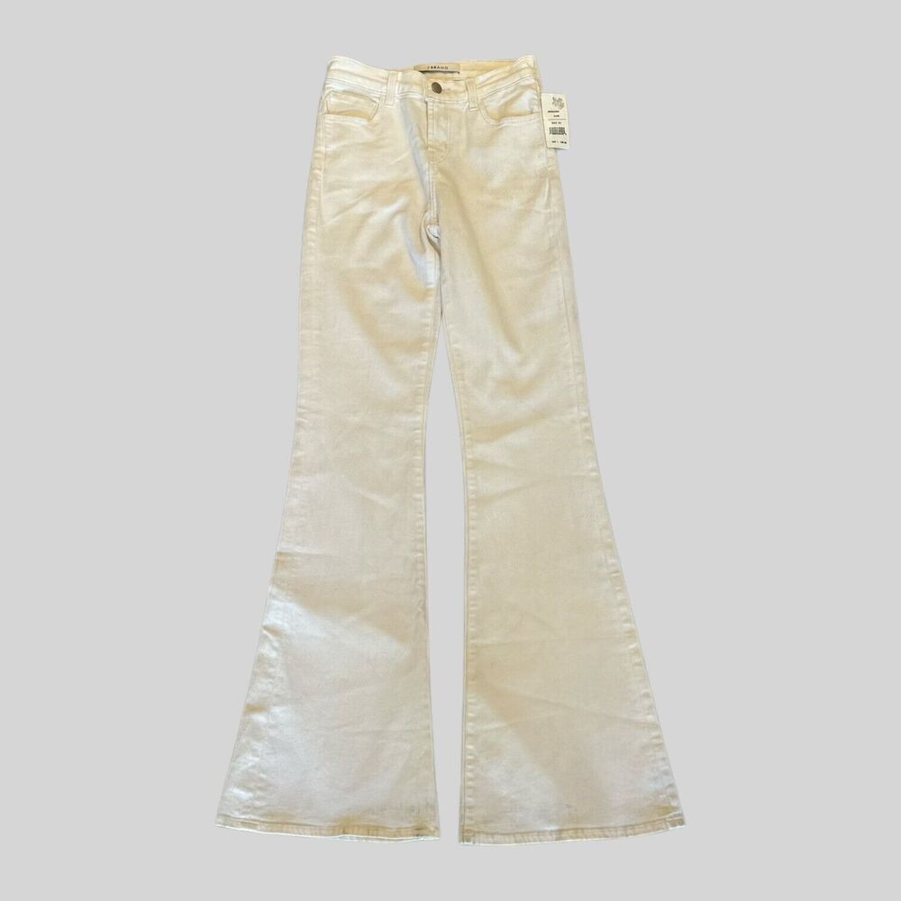 SALE - J Brand - Valentina High Rise Flare - Blanc (Damaged)